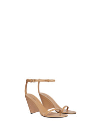 PRIX MARQUE : 190 / SANDALES OBLIQUES EN CUIR