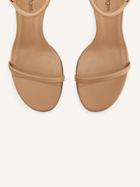 PRIX MARQUE : 190 / SANDALES OBLIQUES EN CUIR