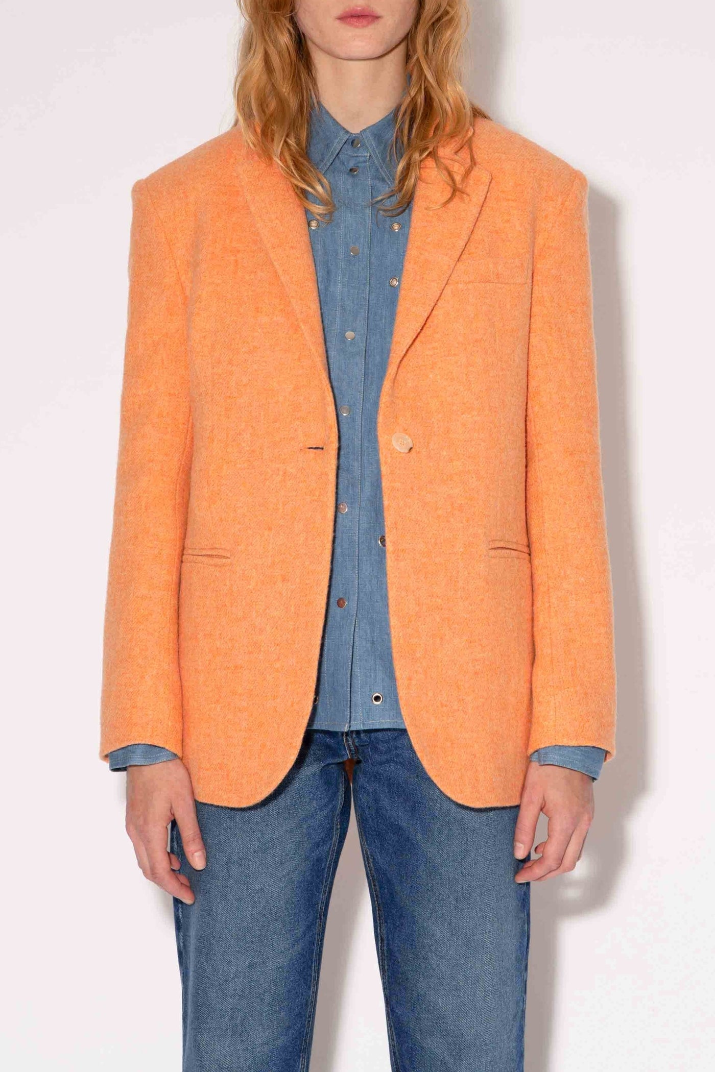 Veste York Get Back en laine - Orange