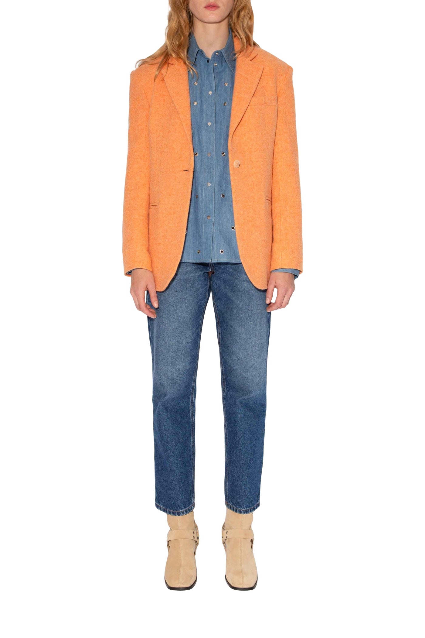 Veste York Get Back en laine - Orange