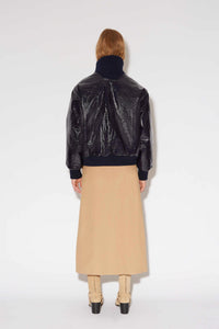 Blouson Lolita en vinyle - Marine