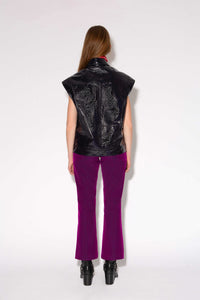 Veste Christie en vinyle - Marine