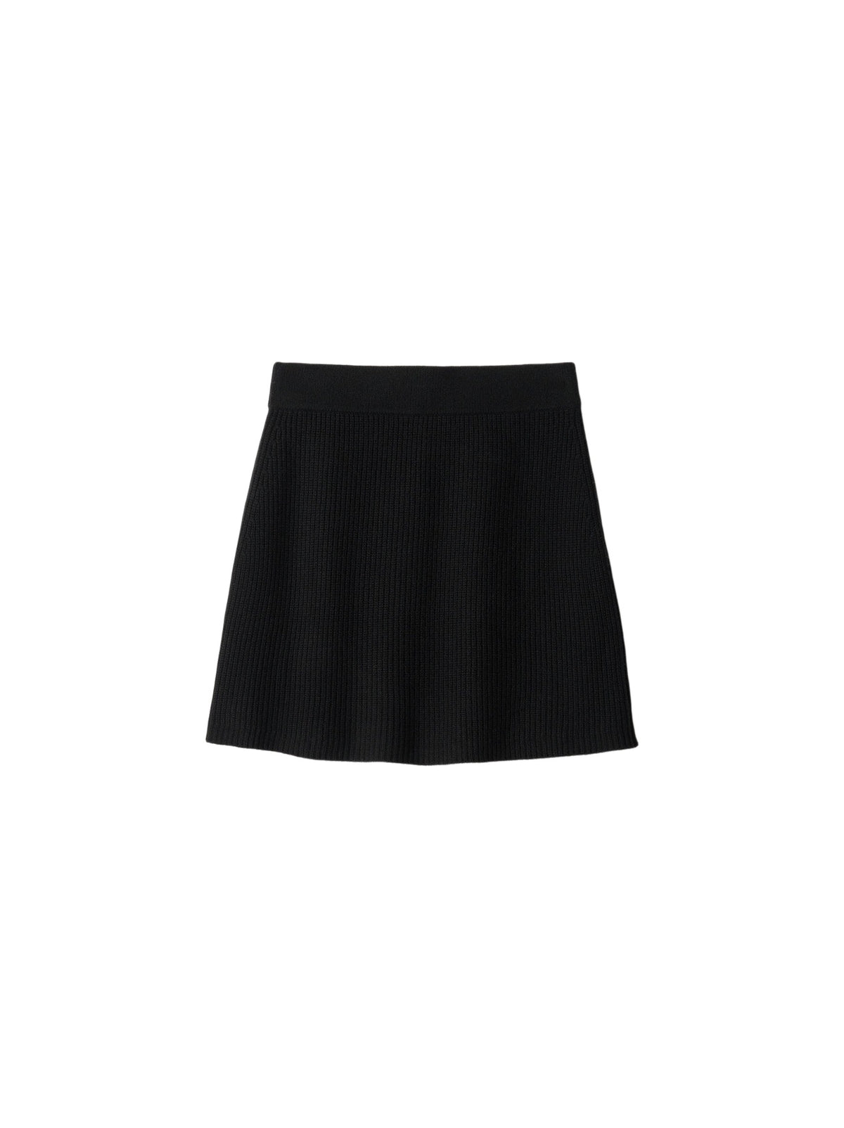 Mini-jupe en cachemire - Noir