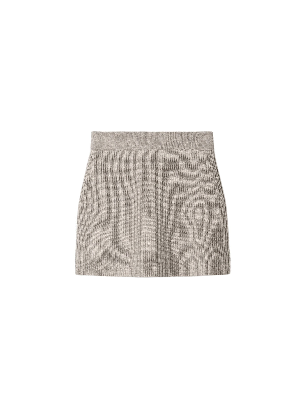 Mini-jupe en cachemire - Gris