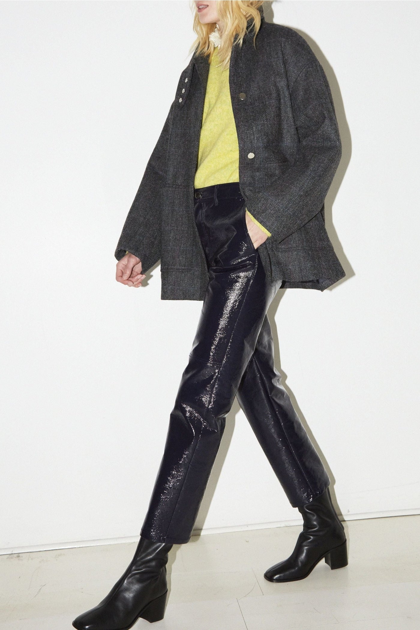 Pantalon Iggy en vinyle - Marine