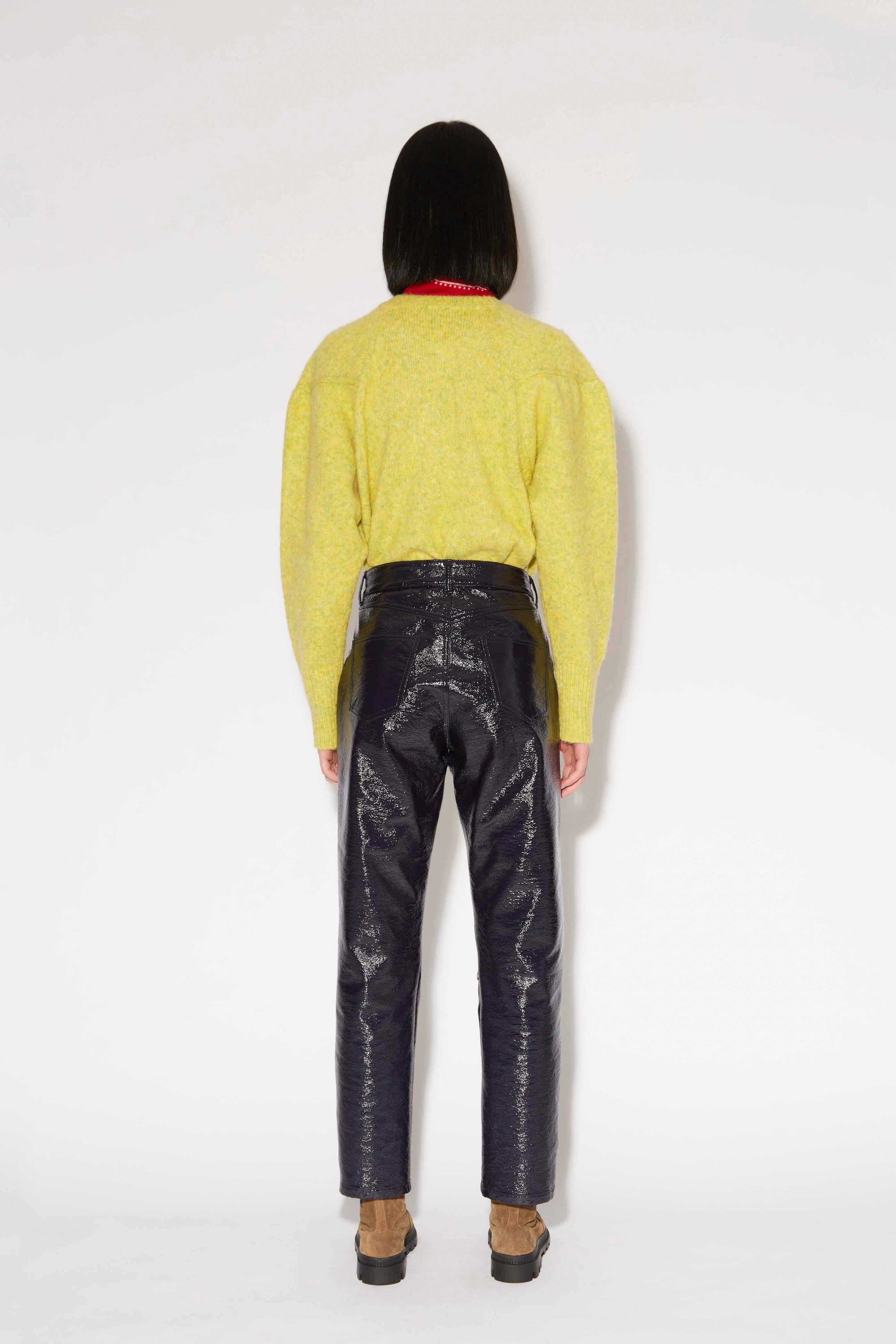 Pantalon Iggy en vinyle - Bordeaux