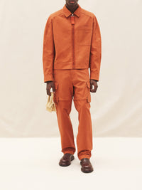 Blouson Linu à col chemise - Terracotta