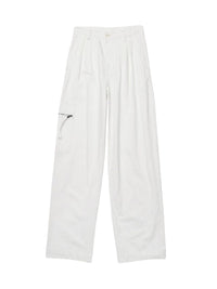 Pantalon De-Nimes Bicou en denim - White & Brown