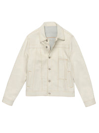 Veste De-Nimes en denim - Off White & Light Beige