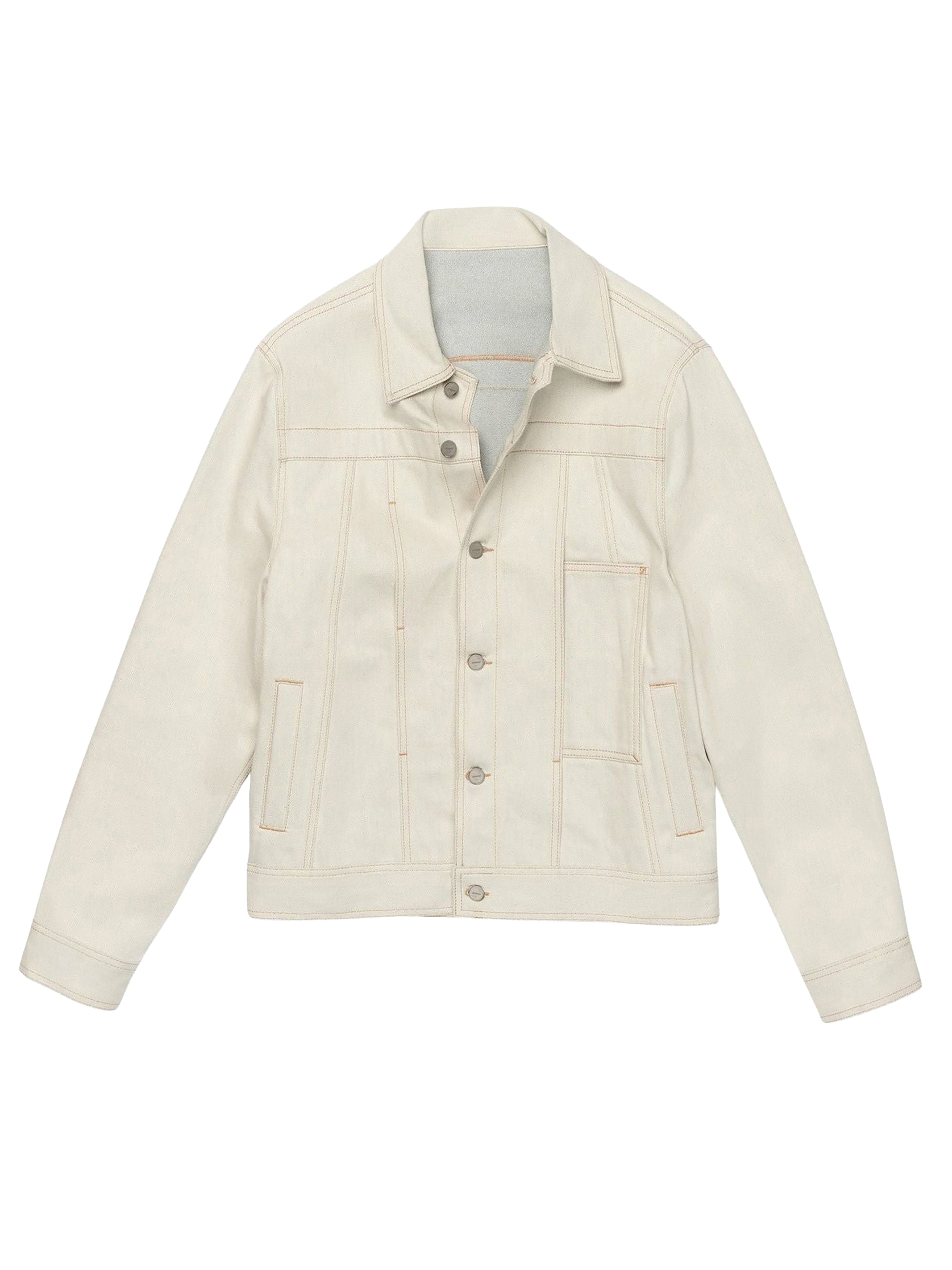 Veste De-Nimes en denim - Off White & Light Beige