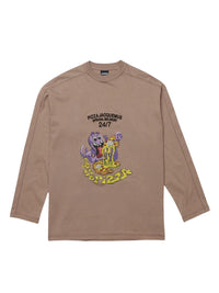 T-shirt Octopizza - Octopizza Brown