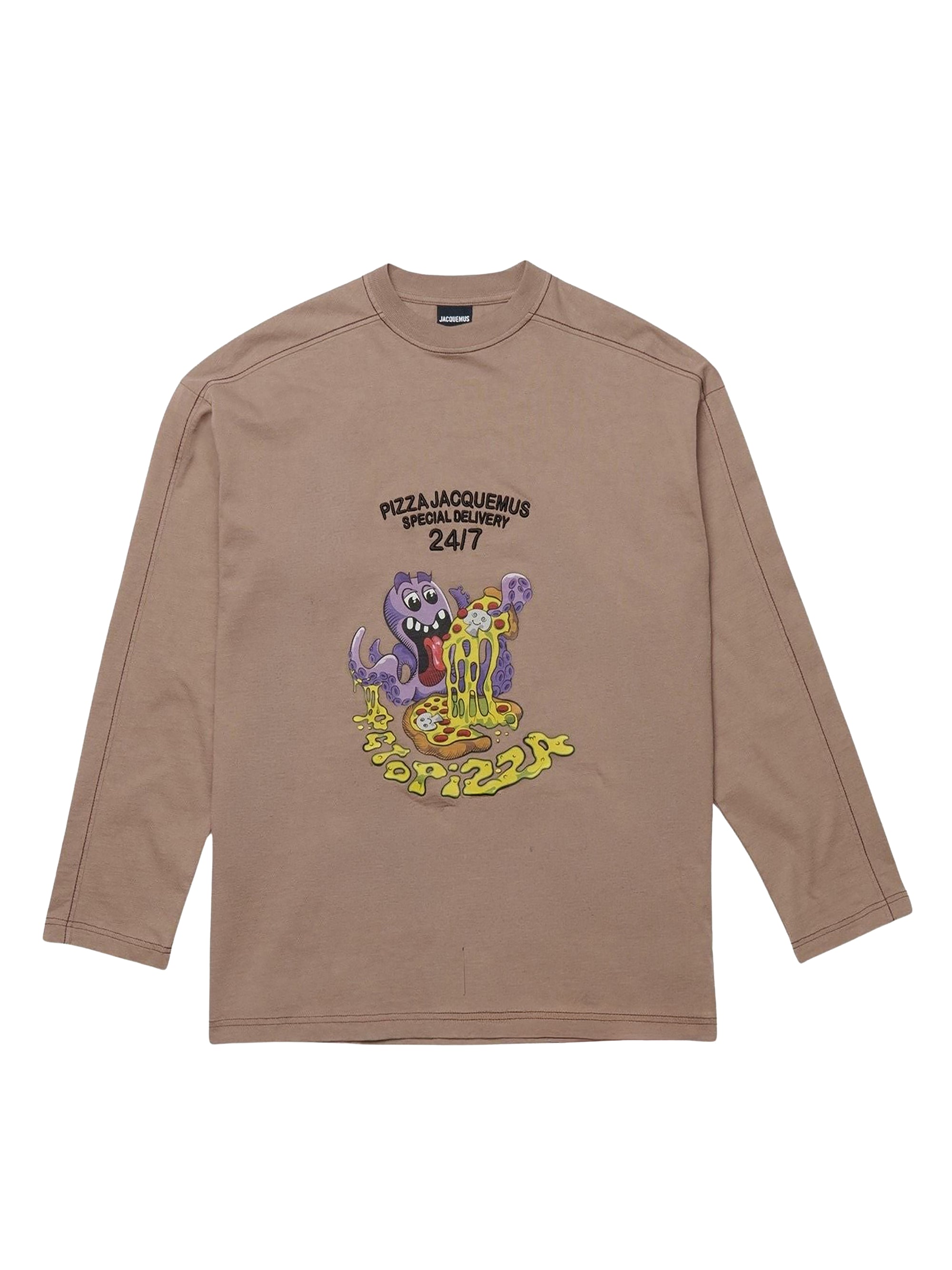 T-shirt Octopizza - Octopizza Brown