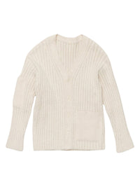 Cardigan Neve à col v - Off White