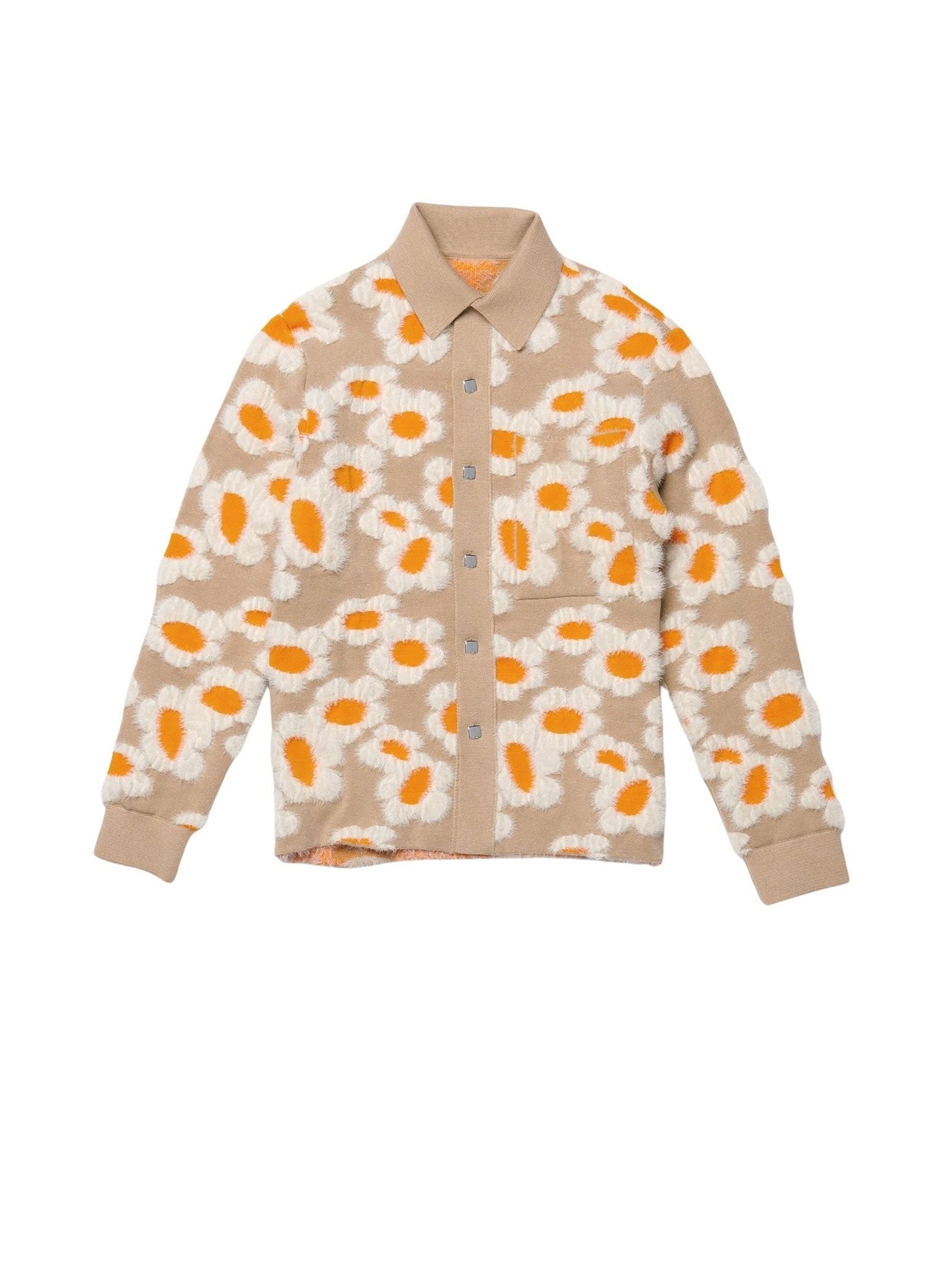 Chemise Neve Fleurs - Light Brown Flowers