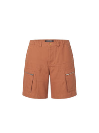 75€ / 1 sold //3 QTY / ST33%   Short Brasol cargo à poches zippées - Terracotta