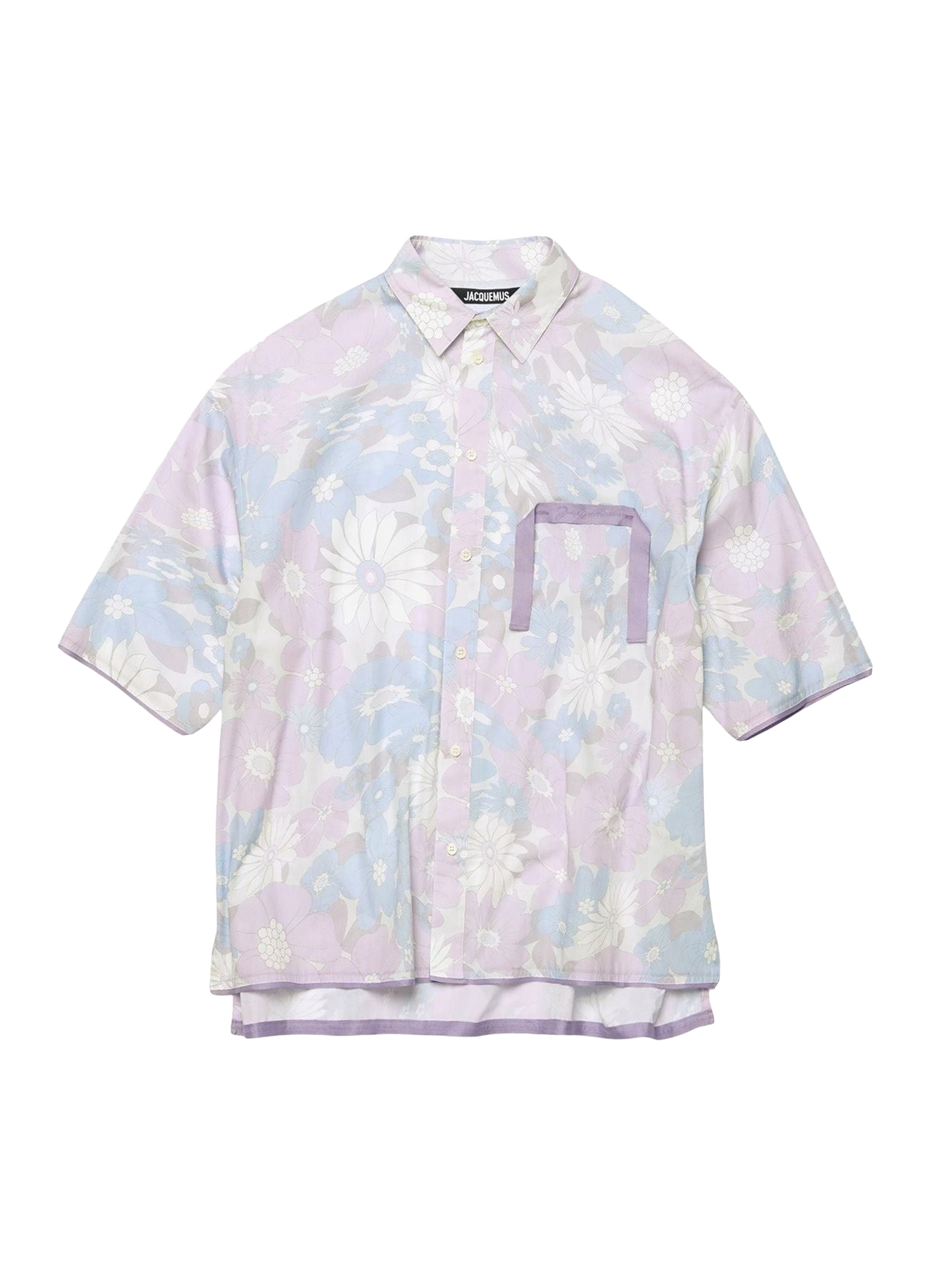 Chemise Cabri manches coudes à logo - Faded Flowers