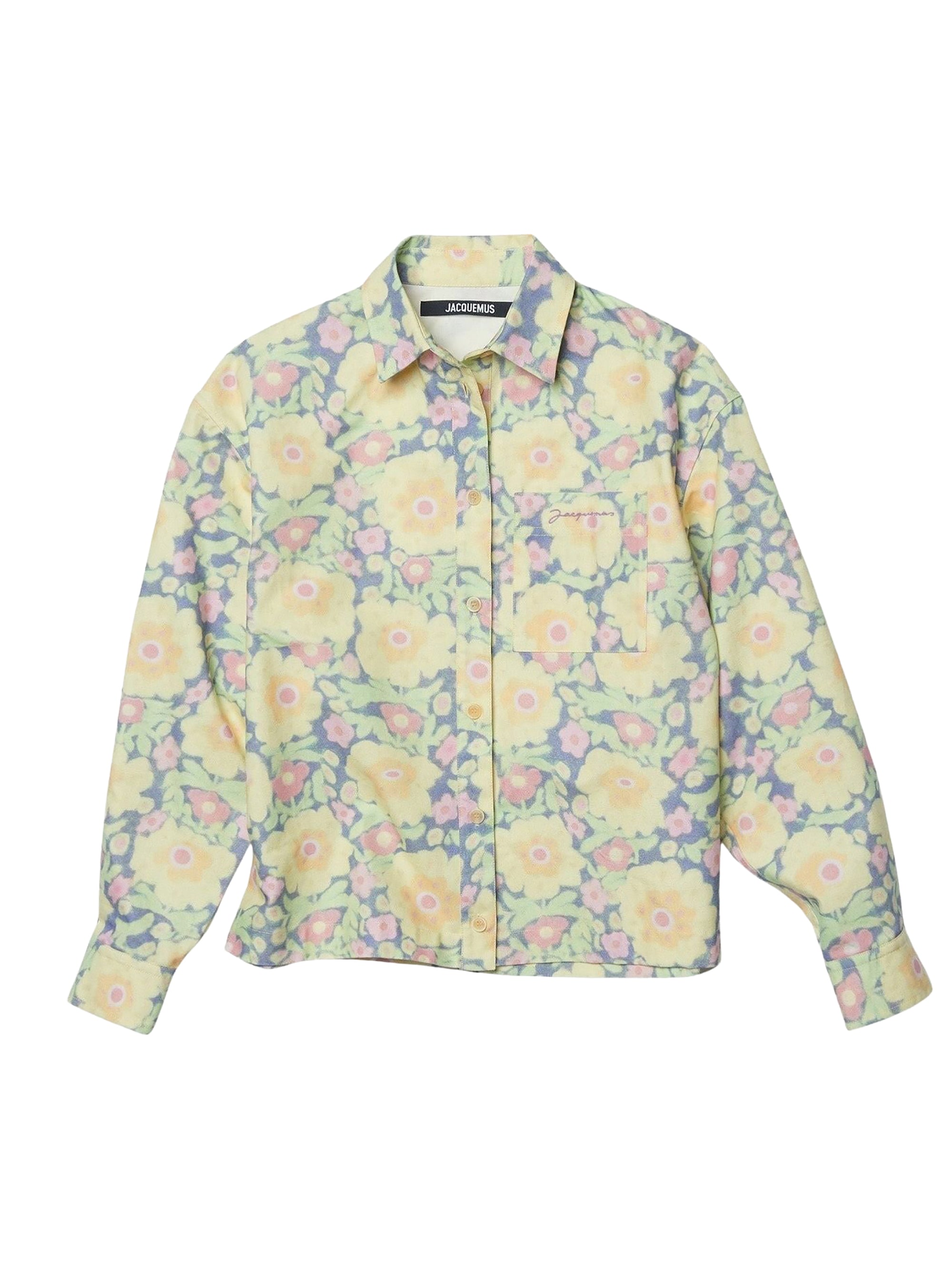 Chemise Papier surpiquée - Yellow Flowers
