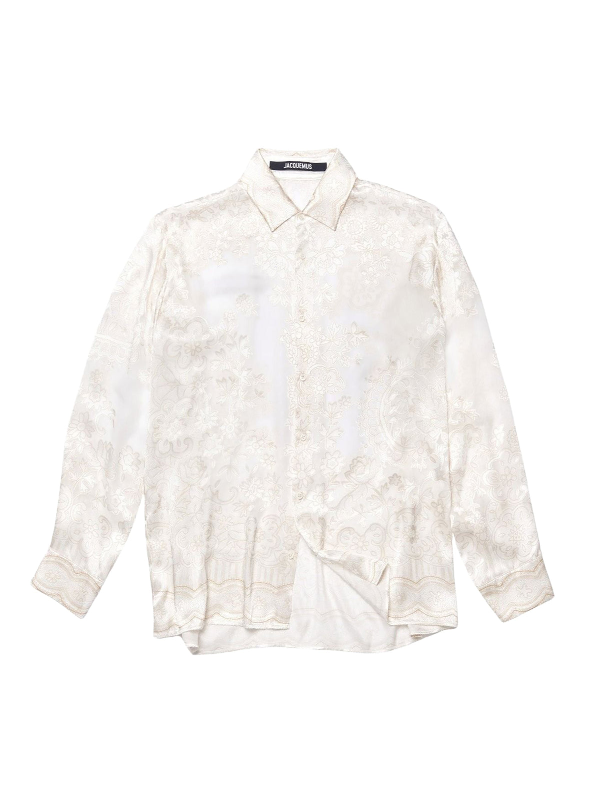 Chemise Tombolo - White & Beige Embroidery