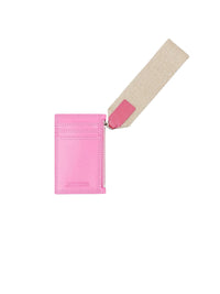 Porte-cartes Nastrinu en cuir - Pink