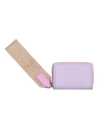 Portefeuille Rectangle en cuir - Lilac
