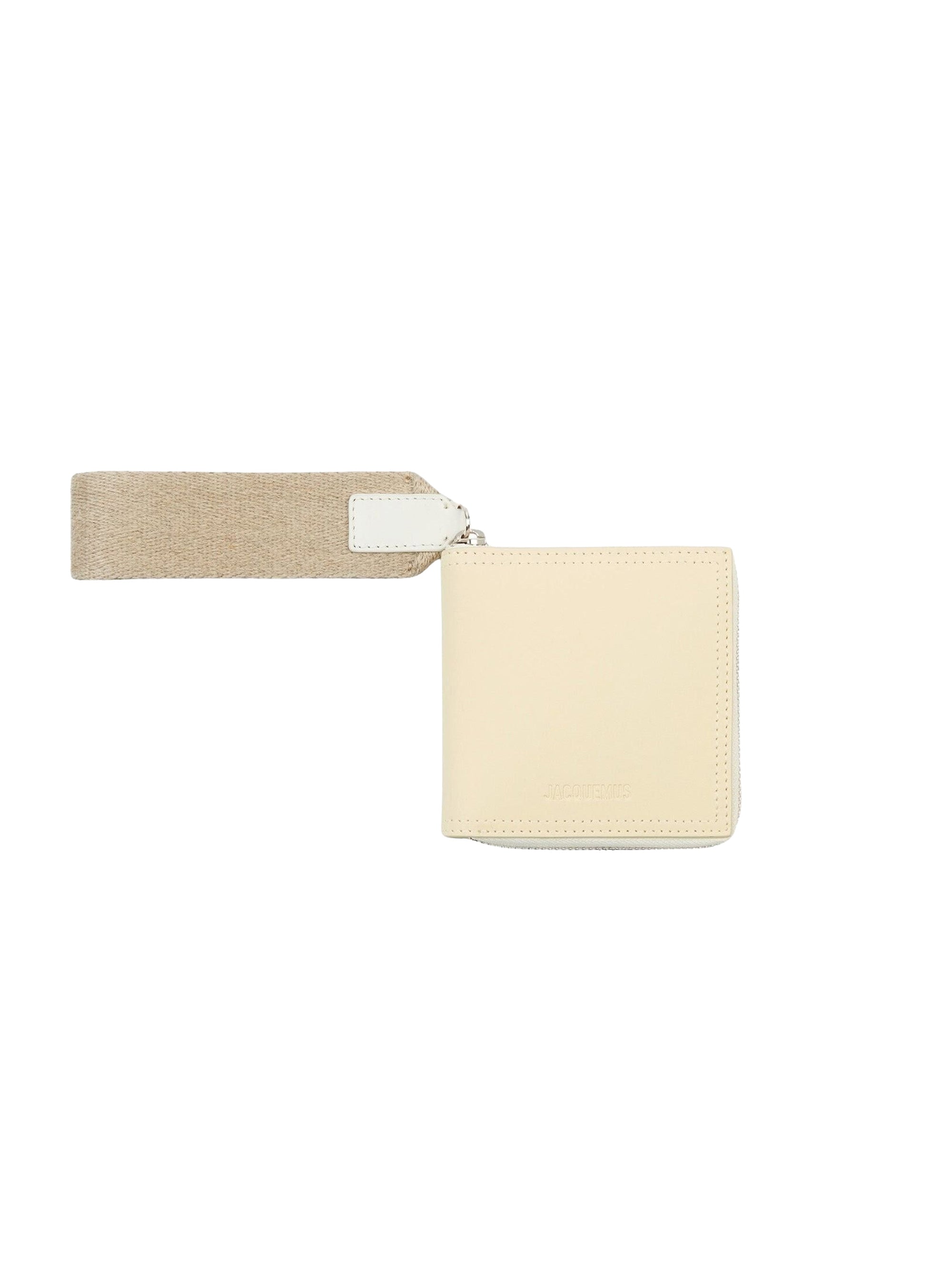 Carré Rond en cuir - Ivory