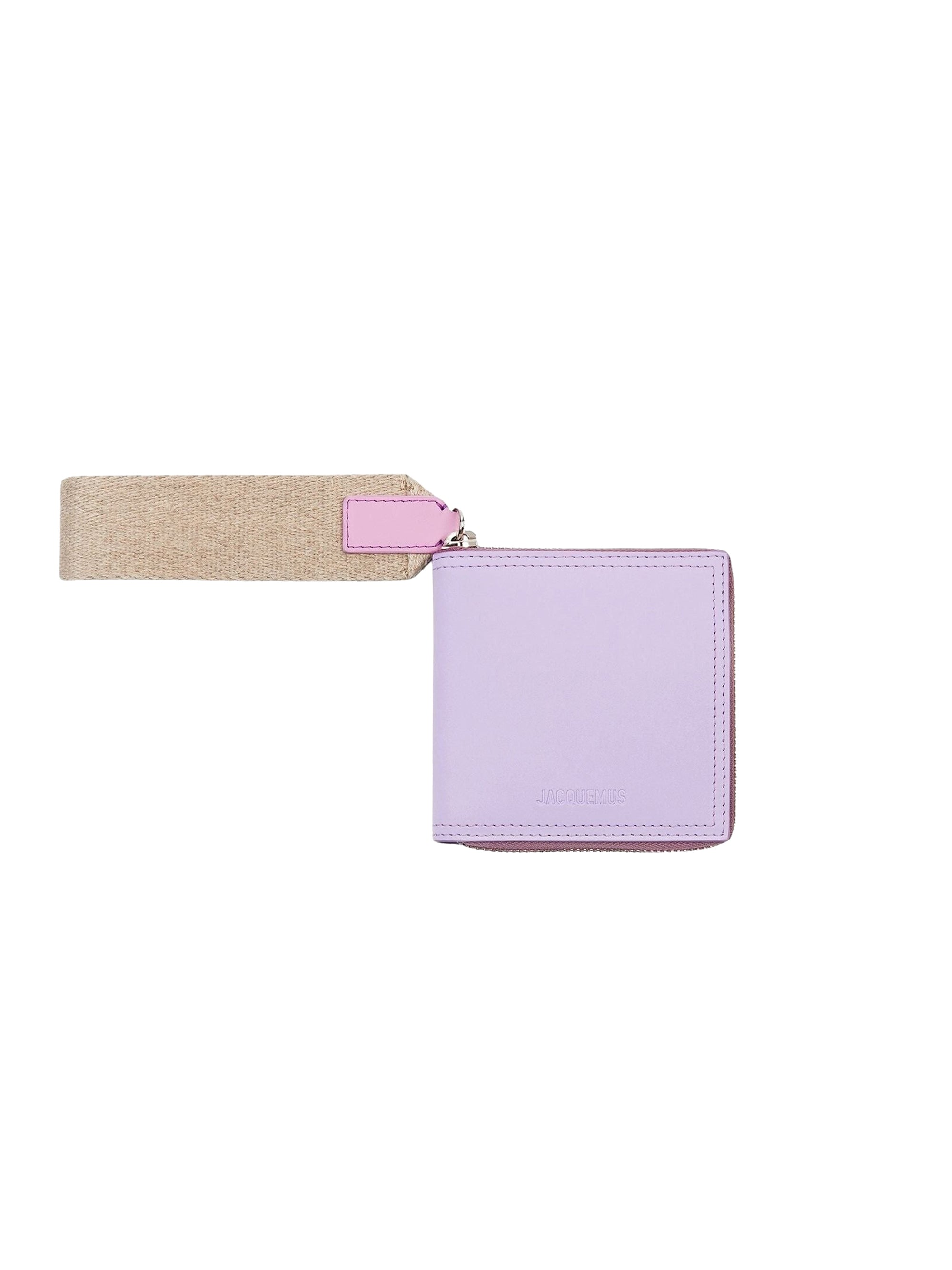 Carré Rond en cuir - Lilac