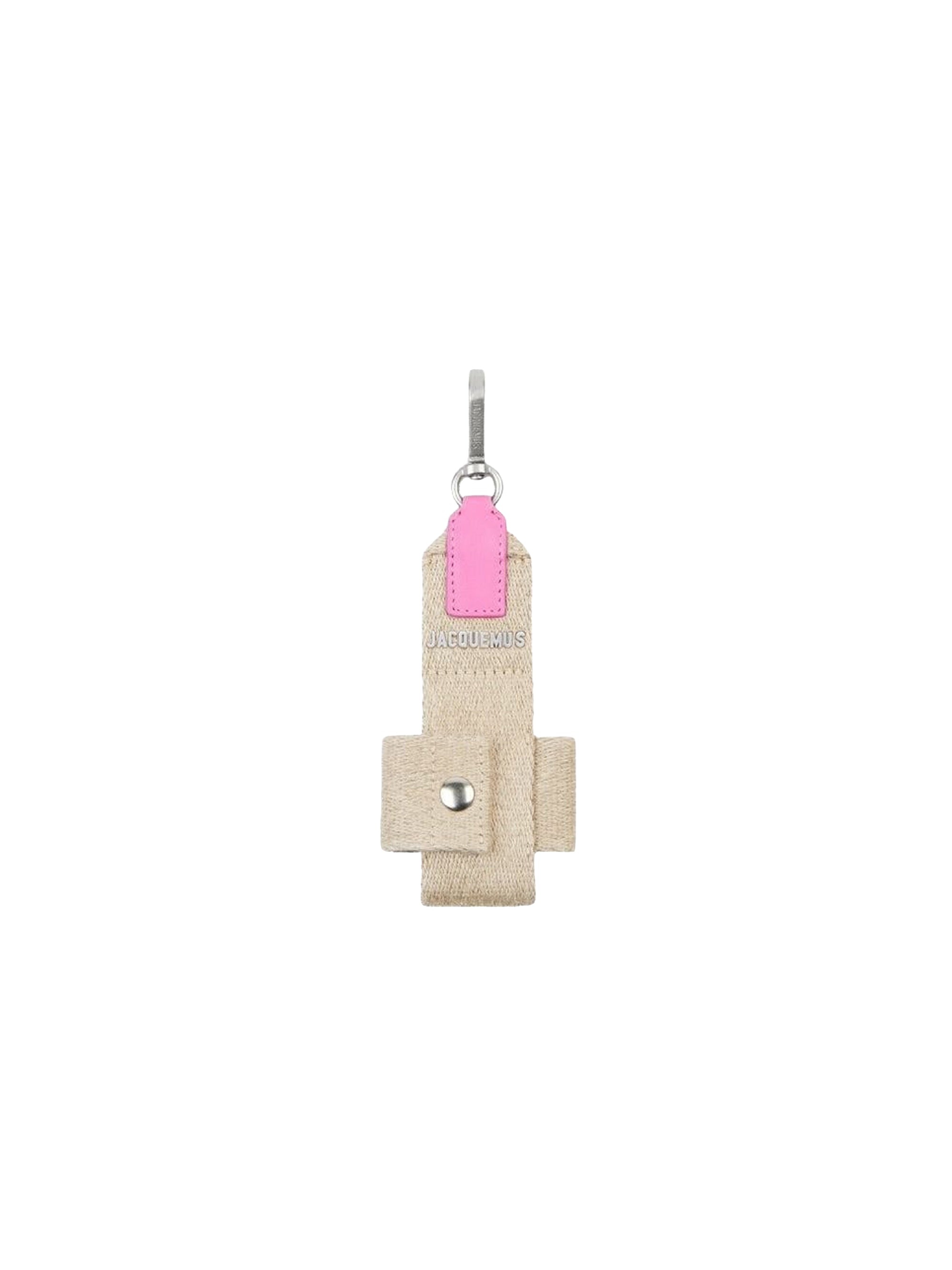 Porte-clés à étui AirPods en cuir - Pink