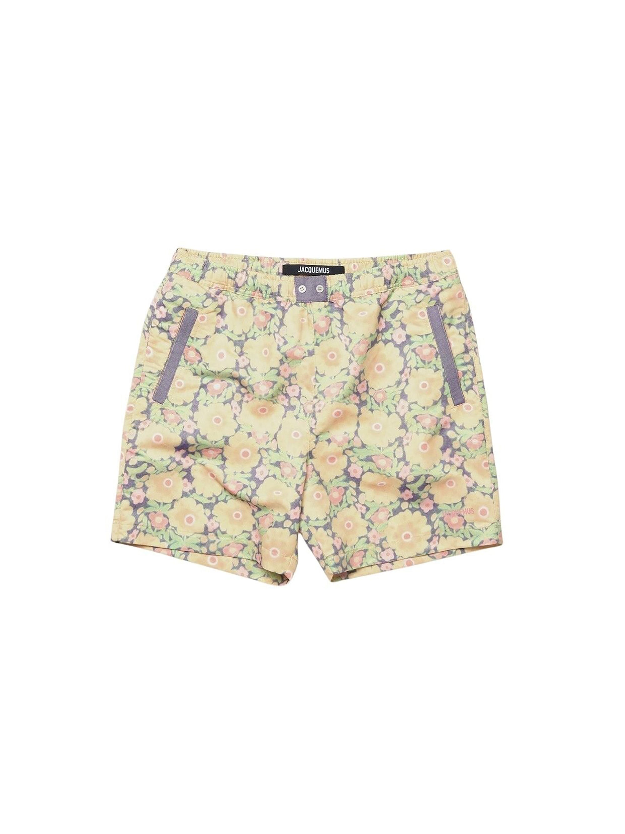 Short de Bain Gros Gra - Print Yellow Flowers