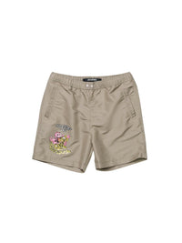 Short de bain imprimé - Octopizza Khaki