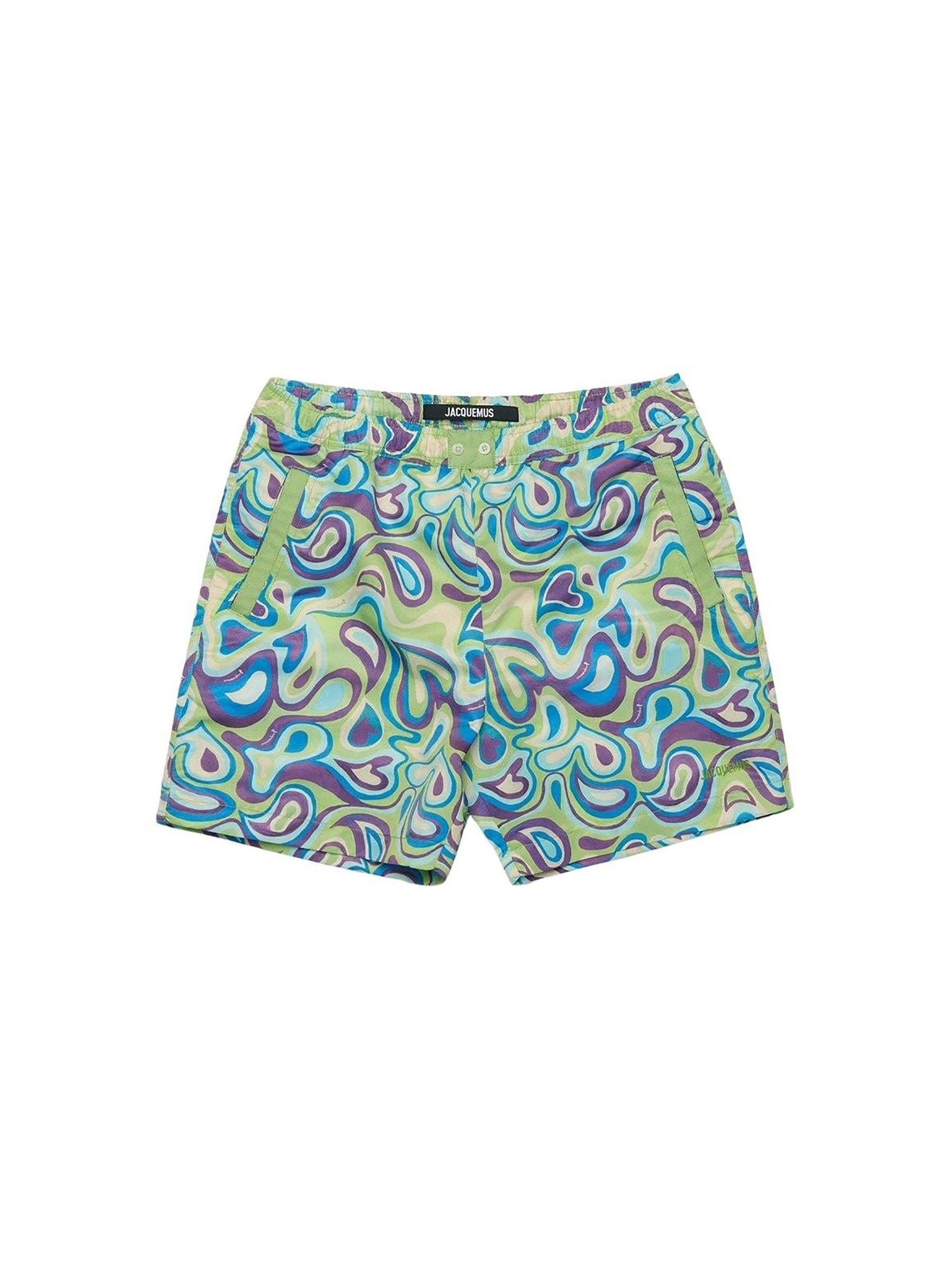 Short de Bain Gros Gra - Print Purple Paisley