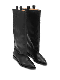 Bottes Western en cuir - Black