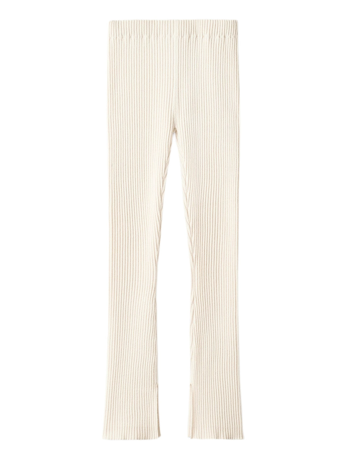 Legging côtelé en cachemire - Blanc