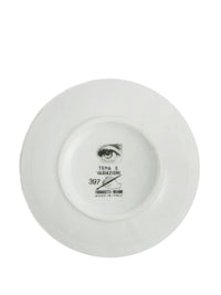Tema e Variazioni n°397 round porcelain box - Red & Black & White