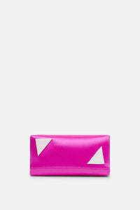 Pochette Midnight en satin - Fuchsia