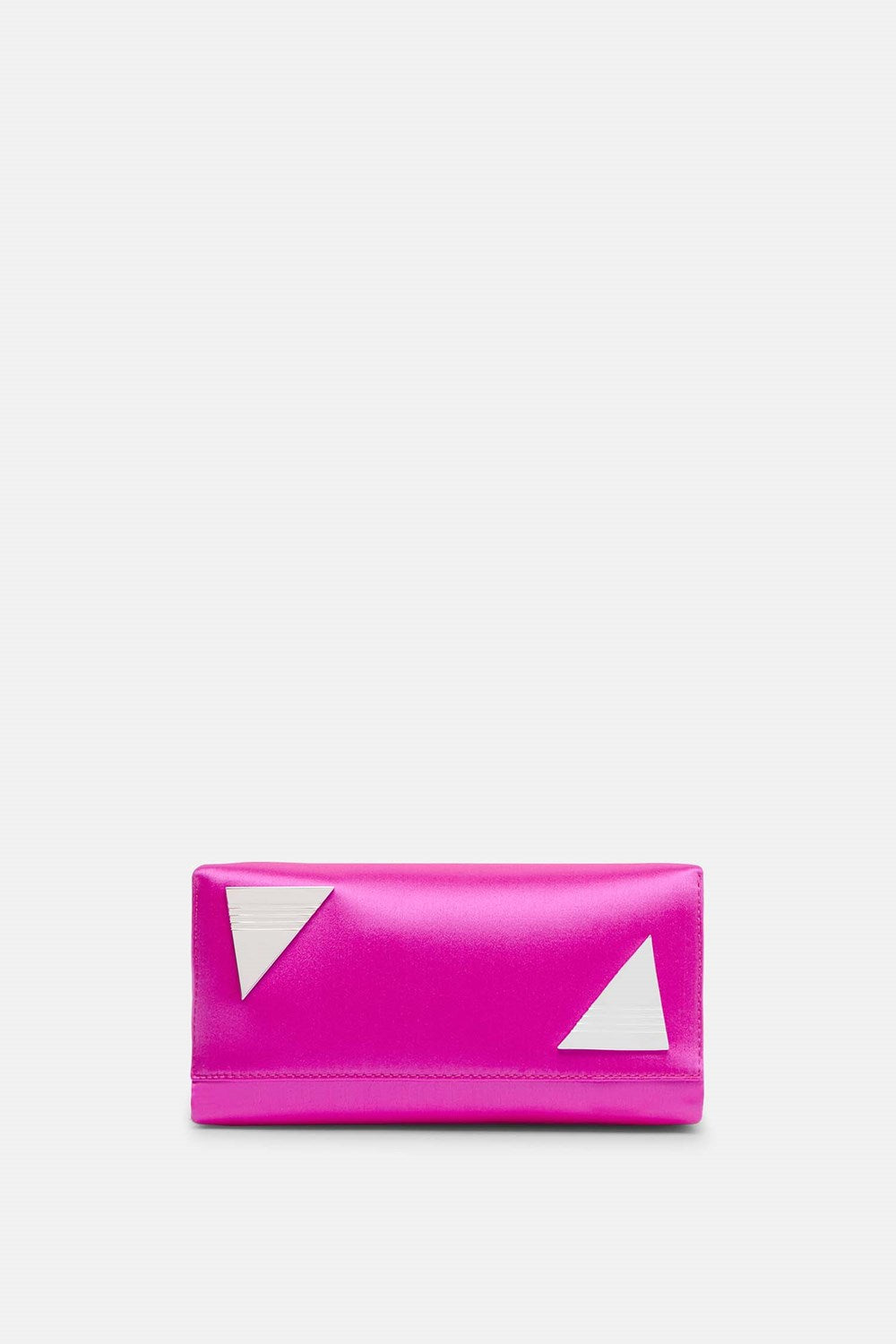 Pochette Midnight en satin - Fuchsia