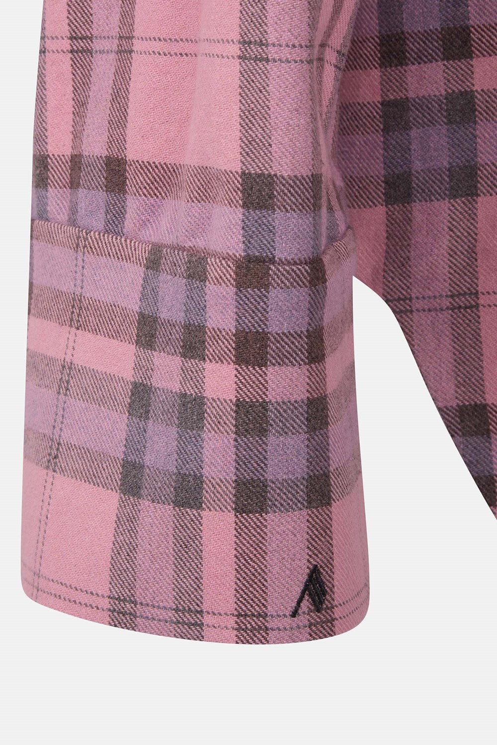 Mini robe manches longues en flanelle à carreaux - Multicolor