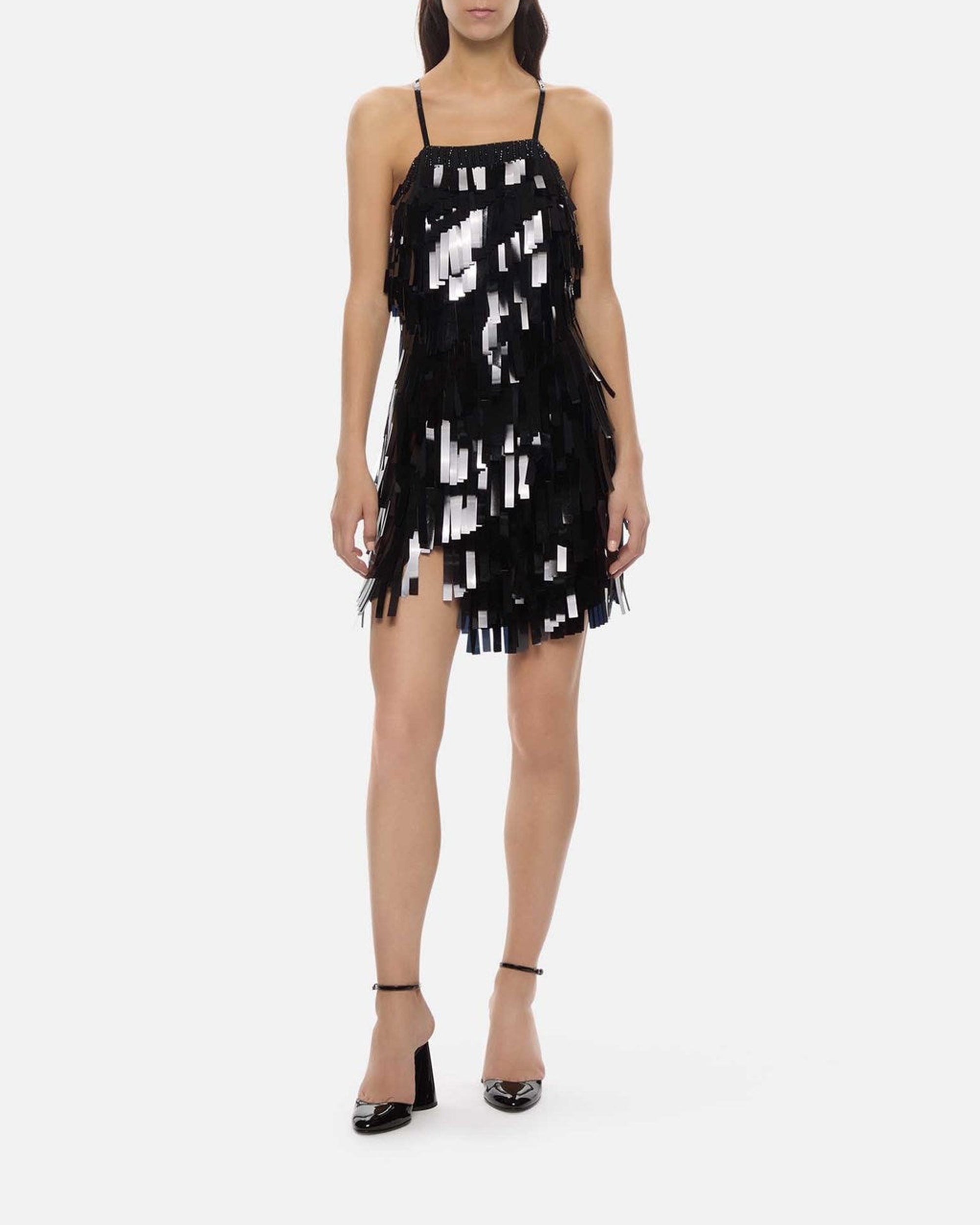 Mini robe en cristal et paillettes - Black