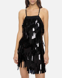 Mini robe en cristal et paillettes - Black