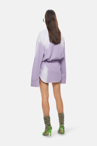 Mini robe manches longues Palmer en molleton - Lilac
