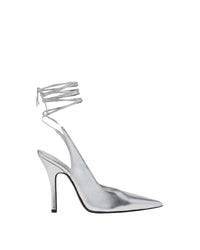 Escarpins 105 à lacets en cuir - Silver