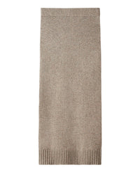 Jupe longue en laine et cachemire mélangé - Beige