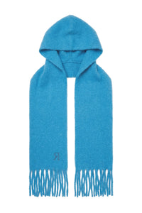 Écharpe November en laine - Bleu