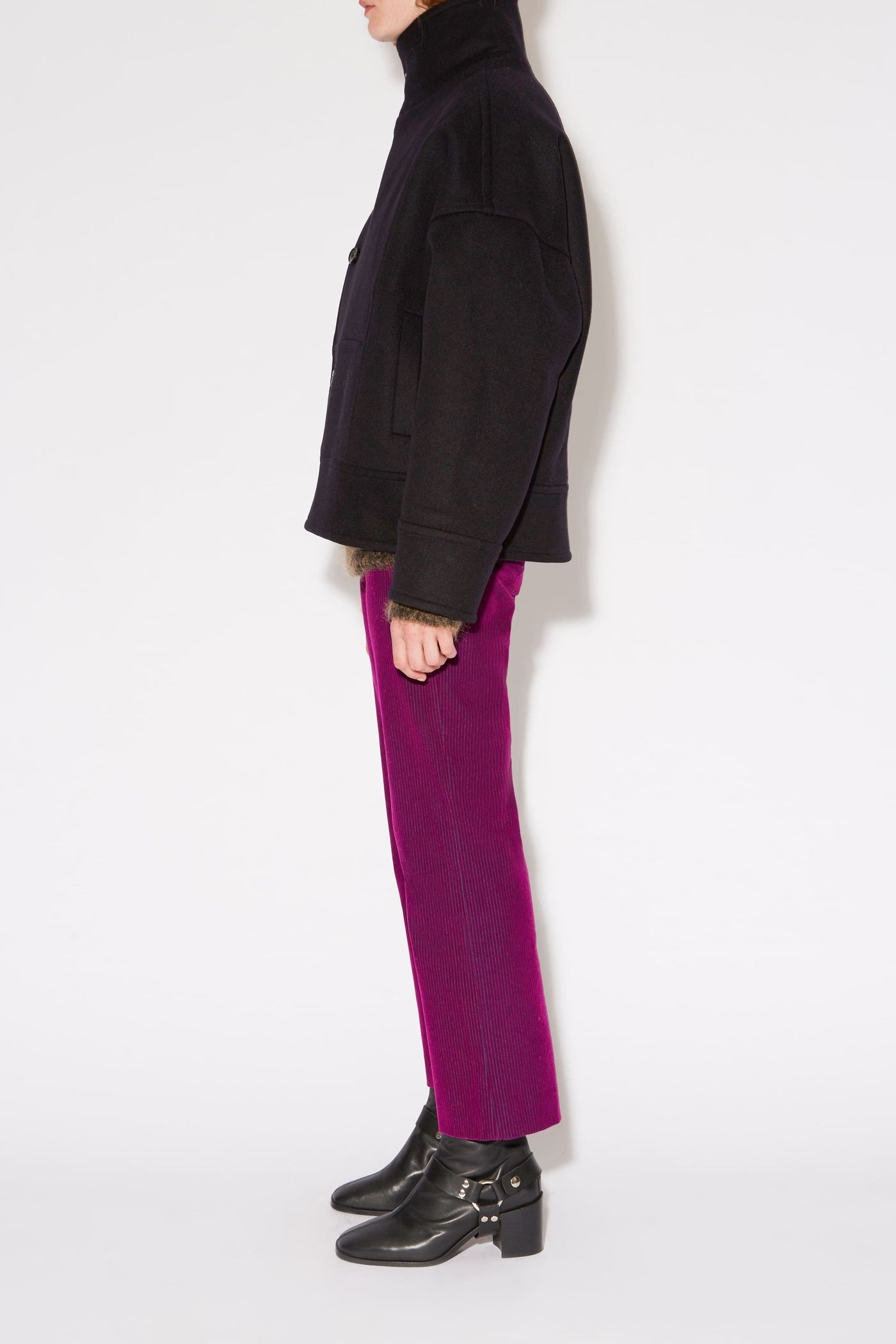 Manteau court Craig Luxe en laine - Noir