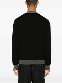 Baby Fox wool cardigan - Black