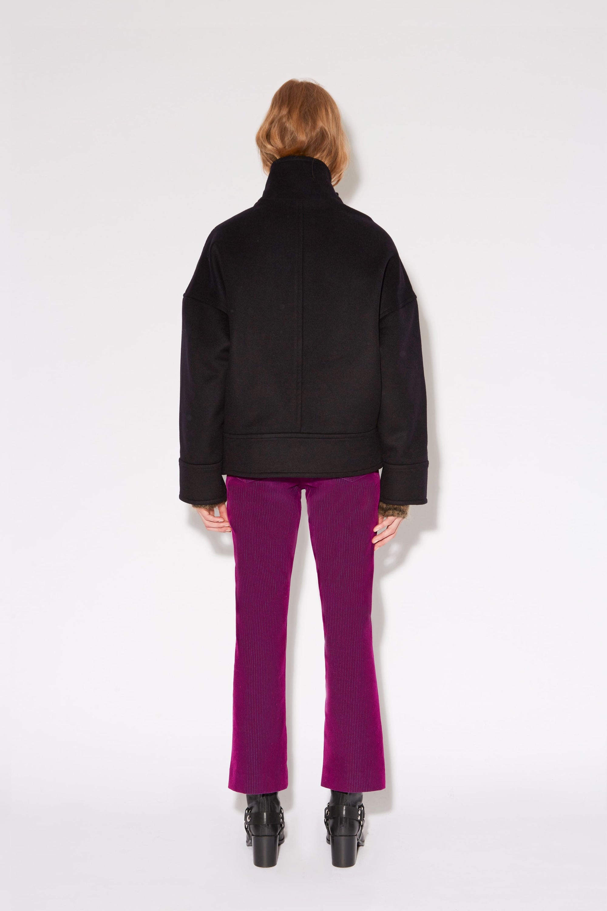 Manteau court Craig Luxe en laine - Noir