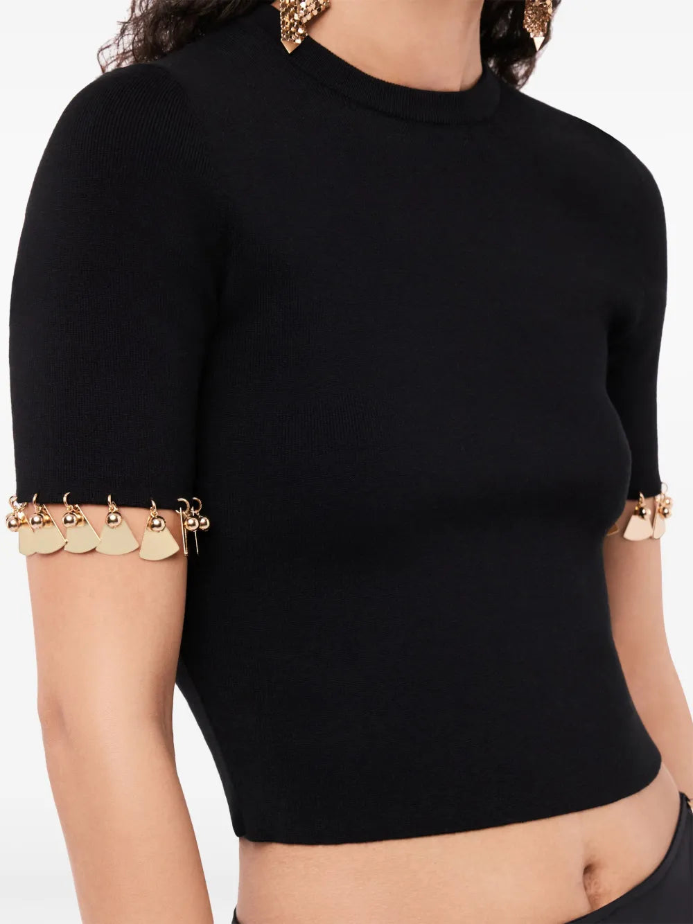 Top orné de clous - Black