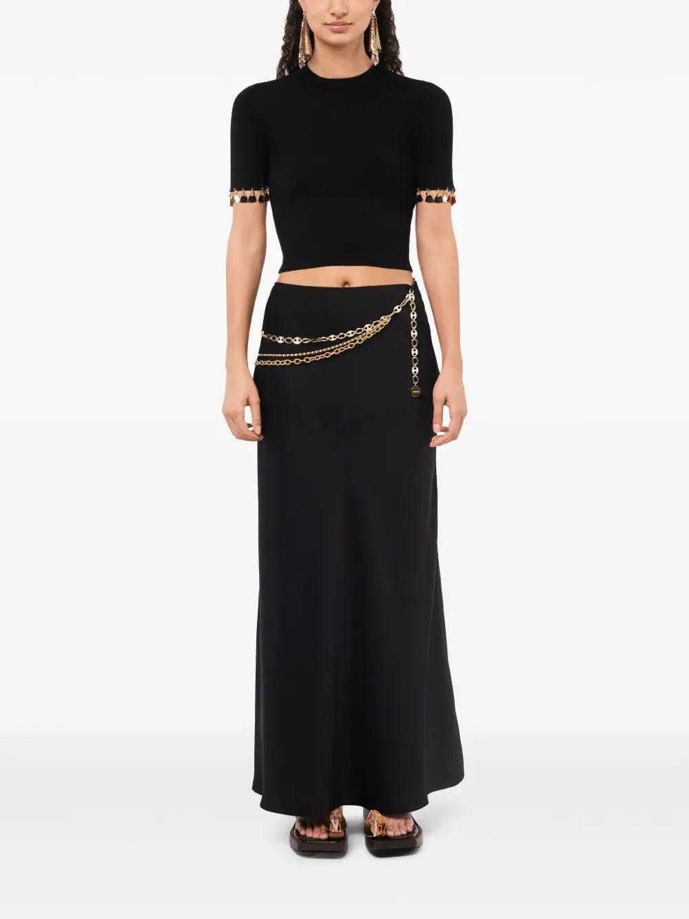 Top orné de clous - Black