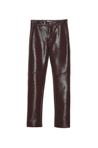 Pantalon Iggy en vinyle - Bordeaux