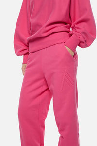 Pantalon long Penny en molleton gaufré - Strawberry