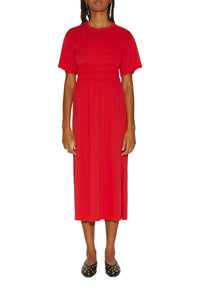 Robe midi Lashes - Rouge